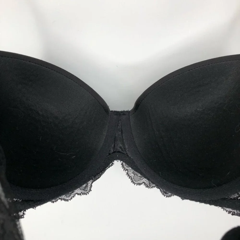VICTORIA'S Secret Lacy Dream Angel Lined  Demi‎ 32DD - Picture 2 of 6